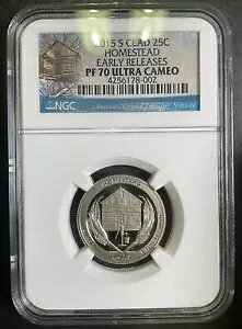 NGC PR70 2015-S �z�[���X�e�b�h ER �N�H�[�^�[ 25c PF70UC �u���X�g �z���C�g �p�[�t�F�N�g �R�C�� c4