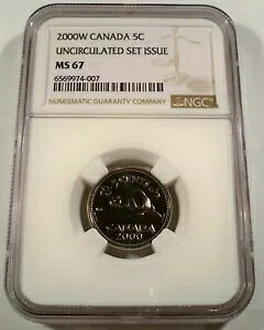 2000 W Ji_ 5c NGC MS 67 jbP 5 Zg RC MS 67