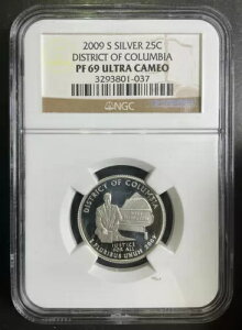 NGC PR69 2009-S RrAʋ DC NH[^[ 25c PF69UC uXg zCg Vo[ c1