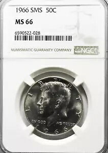 1966 50c SMS PlfB Vo[ n[t_[ 50 Zg MS66 NGC