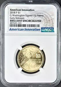 2018-P $1 American Innovation Washington - NGC BU ���������[�X ?COINGIANTS?