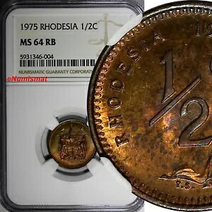 [fVA uY 1975 1/2 Zg NGC MS64 RB g[jO KM# 9 (004)