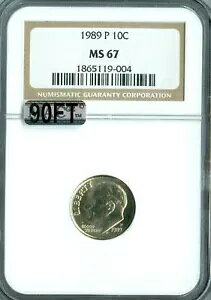 1989 �v���[�Y�x���g �_�C�� NGC MS67 MAC 90FT 2ND FINEST REGISTRY LOW POP RARE *