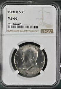 1988-D 50C �P�l�f�B �n�[�t�_���[ NGC MS66 6811240-010