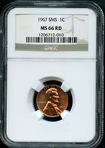 1967 SMS J[ yj[ 1C NGC MS 66 RD