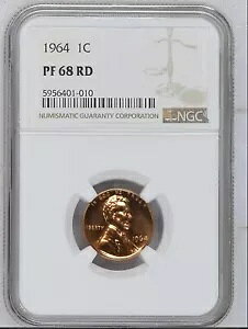 1964 AJ 1 Zg NGC PF 68 RD v[t bh yj[ RC 1C