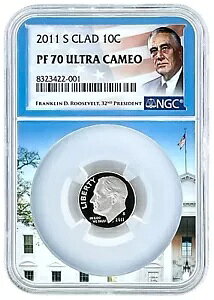 2011 S クラッド ルーズベルト ダイム NGC PF70 ウルトラ カメオ - ホワイト ハウス ピクチャー コア