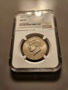 2001-P Kennedy Half-NGC ms 67-Untoned