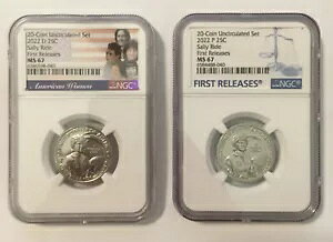 2022 P & D Sally Ride 25c NGC MS67 American Women Quarter ���񃊃��[�X