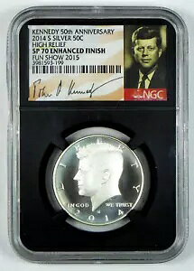 2014-S HR Vo[ PlfB n[t_[ - NGCSP70 ENH - t@ -Kennedy 50th BLK RA
