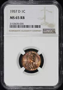 1957-D J[ EB[g Zg NGC MS-65 RB - ܂܂!