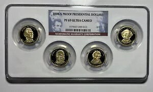 2008-S �哝�� $1 �h�� 4 �R�C�� �v���[�t �Z�b�g NGC PF69 UCAM �}���`�z���_�[.3