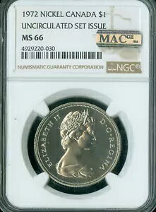 1972 Ji_ $1 h NGC MS66 PQ 2ND ōO[h MAC X|bgX *