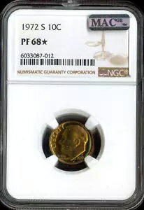 1972-S ���[�Y�x���g �_�C�� NGC PF 68 �X�^�[ �v���[�t MAC �i��??