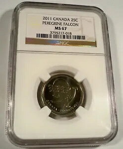 2011 �J�i�_ NGC MS67 25c �y���O���� �t�@���R�� �N�H�[�^�[ MS 67