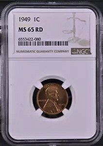 1949 1C RD �����J�[������ 1 �Z���g NGC MS65RD 6553422-080
