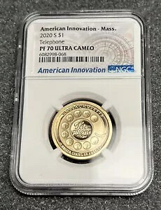 2020-S American Innovation NGC PF70 Ultra Cameo Telephone / MA �h�� $1