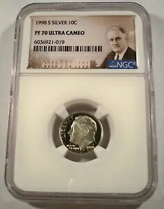 1998-S 10c Vo[ NGC PF70UCAM v[t [Yxg _C Eg JI PR 70 DC