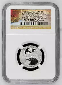 2017-S �I�U�[�N ���o�[�E�F�C�Y �V���o�[ �N�H�[�^�[�ANGC PF 70 UC�A10 �R�C�� �v���[�t �Z�b�g�AER