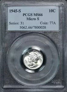 1945-S }CN S }[L[ _C - PCGS MS66 - #0028