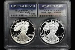 1986-S 2016-W $1 �v���[�t �V���o�[ �C�[�O�� ? �_�u���z���_�[ ? PCGS PR-69 2 �R�C���Z�b�g 30th