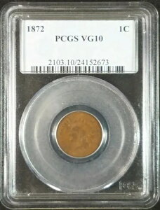 1872 CfBA wbh Zg PCGS VG10 {[h N 2103.10/24152673 ▭ȃRC A