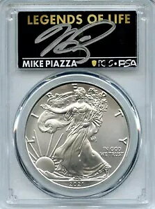 2021 (P) シルバーイーグル レジェンド オブ ライフ PCGS MS70 マイク ピアッツァ ホフ