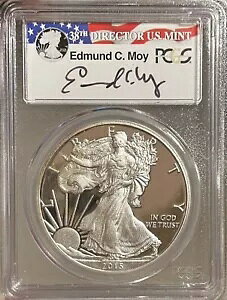 2015 W �V���o�[ �C�[�O�� PR70DCAM (PCGS) ���C �V�O�l�`���[ �t�@�[�X�g �X�g���C�N