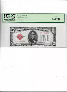�@��ʉ݃m�[�g FR. 1527 1928B $5 �W�F�� �V�i 66PPQ