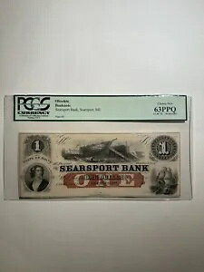 Searsport Bank Searsport ME $1 18__ �c��̑I�� �V���� 63 PPQ