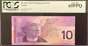 FEN 2001 $10 BC63bA �i�C�g/�_�b�W #FEN2546965 PCGS �W�F�� 65 �����i