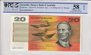 1974 �t�B���b�v�X/�E�B�[���[ 20 �h������ PCGS 58 Choice AUnc