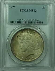1922 s[X Vo[ _[ 1 h RC PCGS MS-63 g[ (36) B