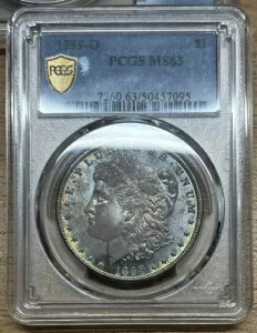 1899-O PCGS MS63 ���[�K�� �V���o�[ �_���[ $1 - �g�[���̃J���t���ȕ���