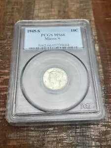 1945-S 10C }[L[ _C ~ PCGS MS66-Micro S