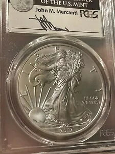 2017 W $1 �V���o�[ �C�[�O�� MS70 PCGS �E�G�X�g �|�C���g �t�@�[�X�g �X�g���C�N 1 of 1000 Mercanti Auto
