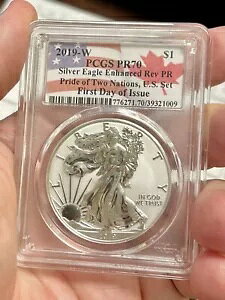 2019-W $1 ������ PR �V���o�[ �C�[�O�� �v���C�h �I�u �c�[ �l�[�V�����Y PCGS PR70 FDOI