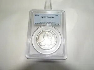 1826 �L���b�v�h �o�X�g �n�[�t - PCGS ���� (�N���[�j���O�ς�) �܂����ɗǍD�� VF~XF (#Un4t)