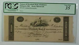 ���t�Ȃ� $5 �t�@�[�}�[�Y & �}�[�`�����c �o���N �{���`���A MD PCGS 35 Haxby MD-60-G56