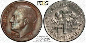 1968-D 10C PCGS AU �ڍׁuClad Missing�v�G���[! TrueView -RicksCafeAmerican.com