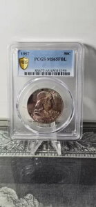 1957 AJ tN n[t_[ PCGS O[h MS - 65 FBL - F