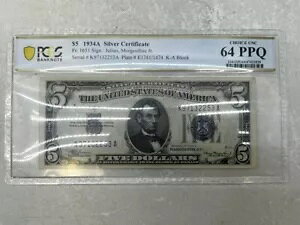 1934 �N 5 �h����ؘA�M������s�� PCGS 64 ����