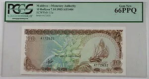 1983/AH1404 �����f�B�u 5 ���t�B�A �m�[�g SCWPM# 11a PCGS 66 PPQ �W�F�� �V�i