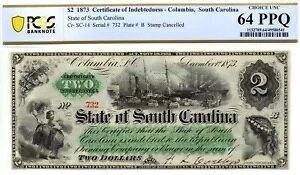 1873�N $2 �T�E�X�J�����C�i�B�A�R�����r�A���� - PCGS 64 PPQ - �{���ɑf���炵���I