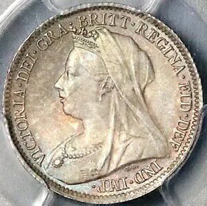1900 PCGS MS 65 ビクトリア 6 ペンス イギリス スターリング銀貨 (23091402D)