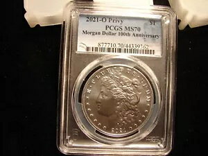 2021-O �����K�� �_���[ PCGS MS70 100 ���N�L�O�A���� COA �t���A�ʐ^�̒ʂ�B