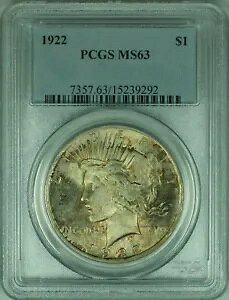 1922 s[X Vo[ _[ 1 h RC PCGS MS-63 F (34-F)