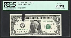 1977A $1 �G���[�A��ɃC���N����APCGS 65 PPQ ��ΐV�i�ANo. K25076241D