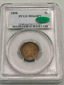 1898 1C インディアン セント ペニー - CAC MS64BN