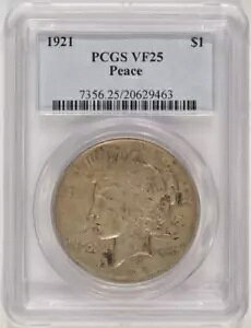 1921 a 1 h PCGS VF25 20629463